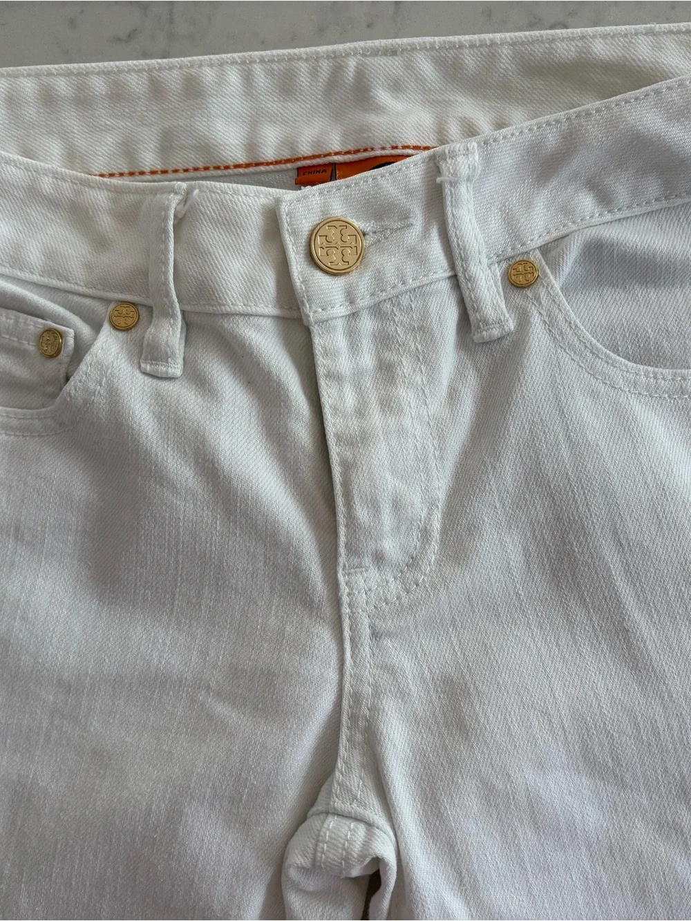 EUC Tory Burch White Jeans